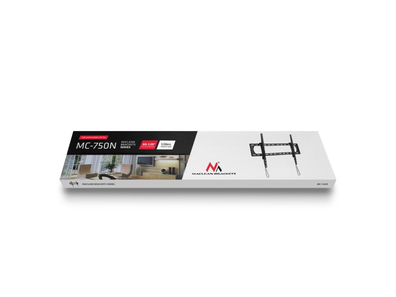 Maclean TV or monitor mount, max. VESA 900x600, 60-120