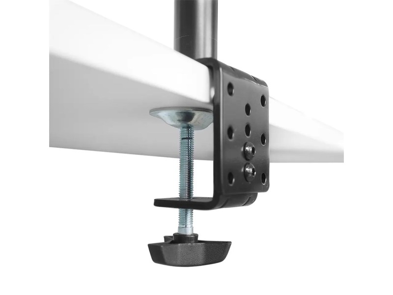 Maclean MC-967 Double Vertical Monitor Desk Mount Screen Holder max VESA 100x100, 13-27