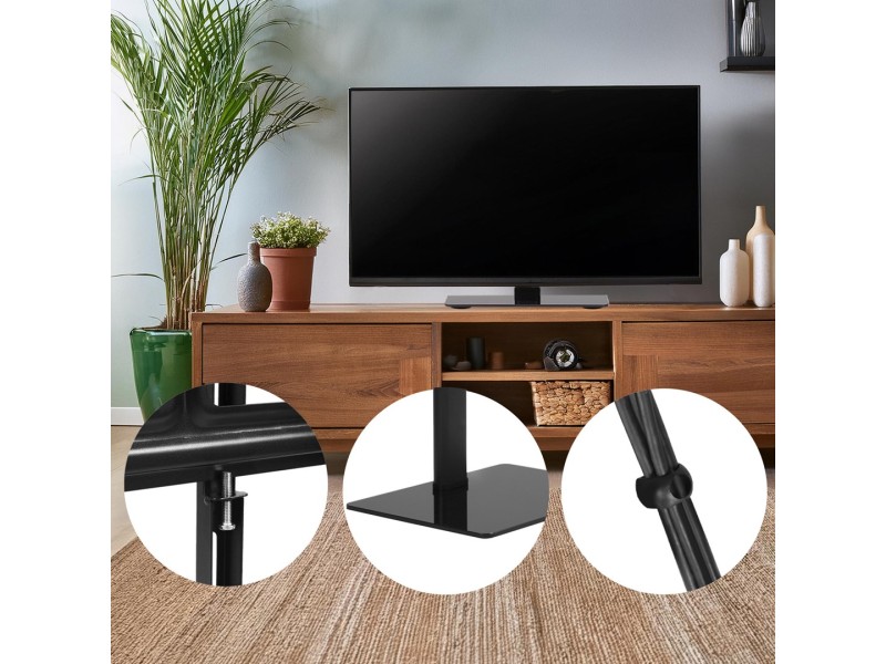 Maclean MC-386 Universal TV Stand Base for Cabinet Dresser Table Desk 32