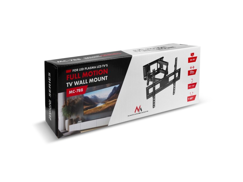 Maclean TV Mount, max VESA 600x400, 32-85