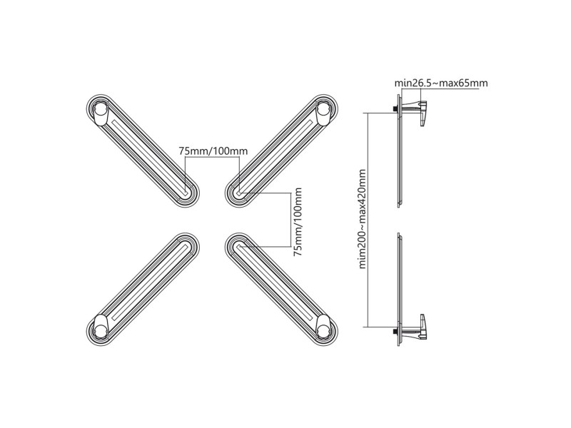 Maclean MC-899 Non VESA Screen Adapter 13