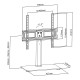 Maclean MC-450 Universal TV Stand for TV Cabinet max. 40kg, max. VESA 400x400 32-65