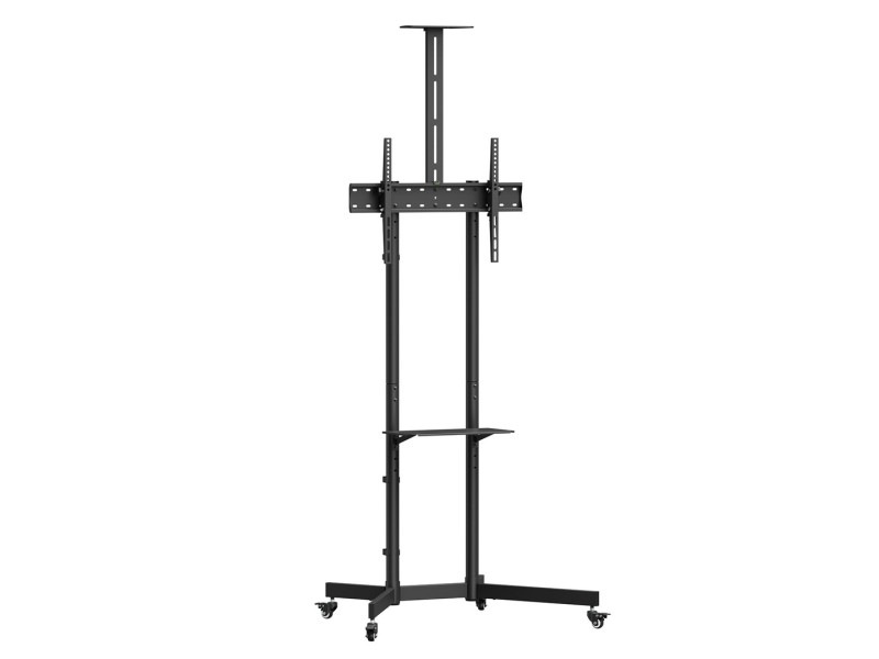 Maclean TV stand / cart, camera shelf, on wheels, 37-70