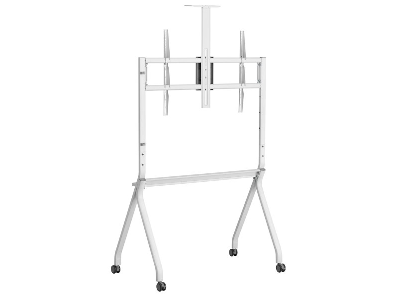 Maclean TV stand / cart, camera shelf, on casters, 55-100