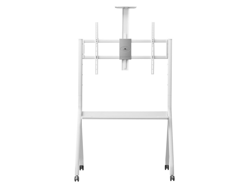Maclean TV stand / cart, camera shelf, on casters, 55-100
