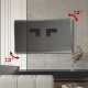 Maclean TV bracket, compatible with Samsung QLED TVs, 43