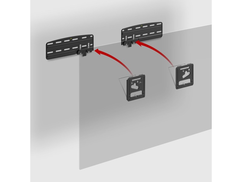 Maclean TV bracket, compatible with Samsung QLED TVs, 43