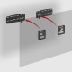Maclean TV bracket, compatible with Samsung QLED TVs, 43
