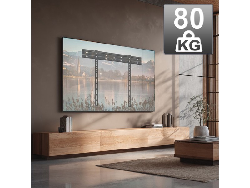 Maclean ultra flat wall mount for TV, 40-85