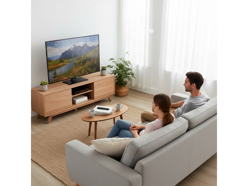 Maclean universal TV stand, for RTV cabinet, stand, max. 40kg, max. VESA 400x400, height and angle adjustment, for 32-65 Maclean universal TV stand, for RTV cabinet, stand, max. 40kg, max. VESA 400x400, height and angle adjustment, for 32-65