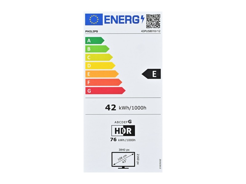 Philips 43PUS8010/12 TV 109.2 cm (43 Philips 43PUS8010/12 TV 109.2 cm (43