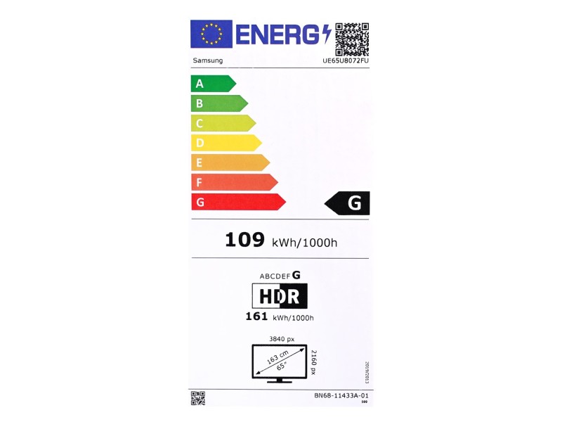 Samsung UE65U8072FU 165.1 cm (65