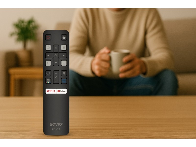 SAVIO RC-23 Universal / Replacement Remote Control for TCL TV