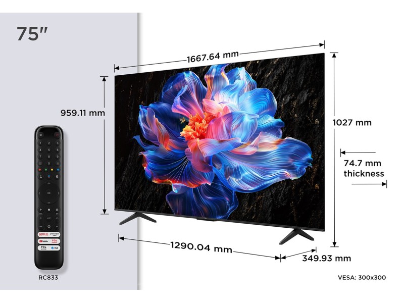 TCL V6C 75V6C TV 190.5 cm (75