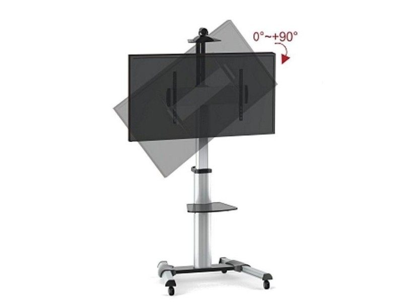 Techly Floor Support Trolley for LCD / LED / Plasma 37-70 with Shelf 