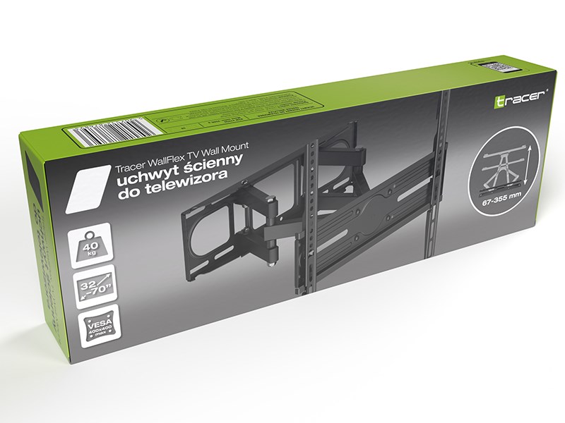 Tracer WallFlex LCD/LED TV Mount, Black