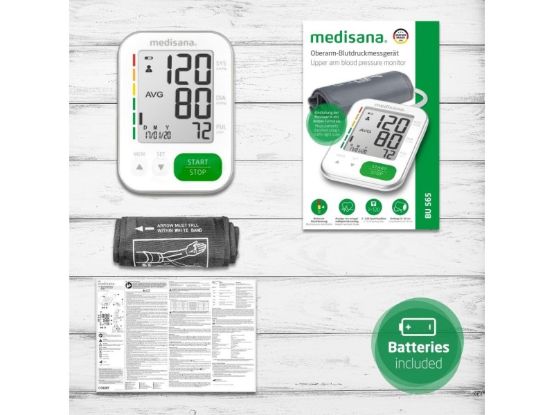Medisana BU 565 upper arm blood pressure monitor (white)