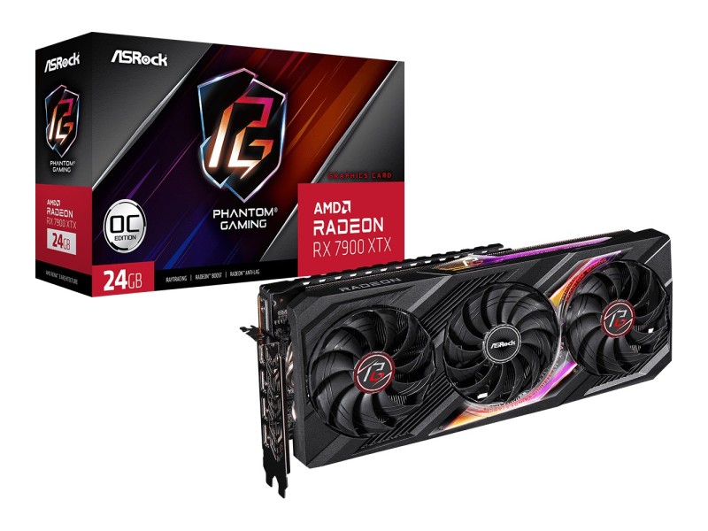 Asrock RX7900XTX PG 24GO graphics card AMD Radeon RX 7900 XTX 24 GB GDDR6