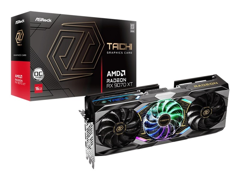 Asrock Taichi Radeon RX 9070 XT OC AMD 16 GB GDDR6 graphics card
