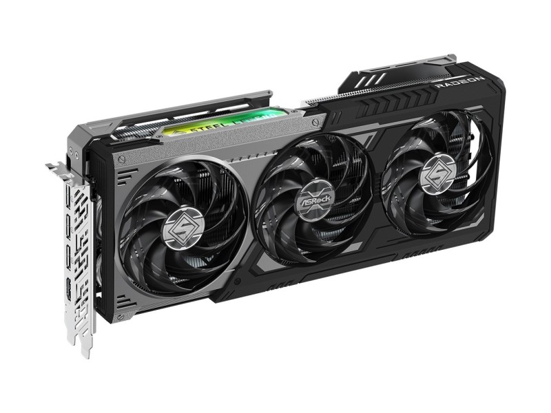 ASRock AMD Radeon™ RX 9070 XT Steel Legend Dark 16GB graphics card