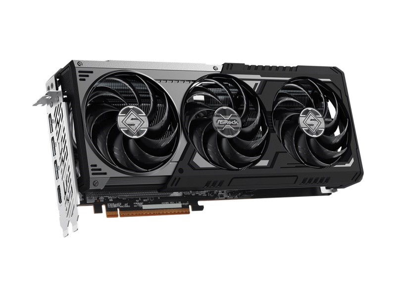 ASRock AMD Radeon™ RX 9070 XT Steel Legend Dark 16GB graphics card