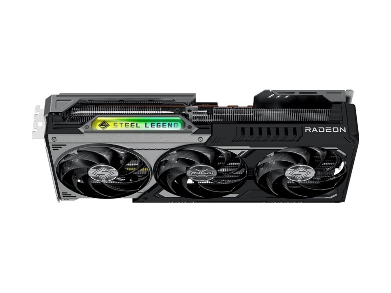 ASRock AMD Radeon™ RX 9070 XT Steel Legend Dark 16GB graphics card