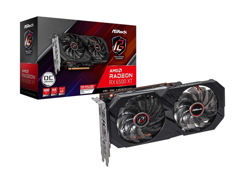 Asrock RX 6500XT Phantom Gaming 8GO graphics card