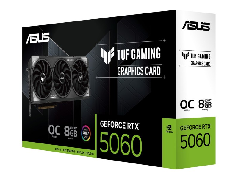 ASUS TUF Gaming TUF-RTX5060-O8G-GAMING NVIDIA GeForce RTX 5060 8 GB GDDR7 ASUS TUF Gaming TUF-RTX5060-O8G-GAMING NVIDIA GeForce RTX 5060 8 GB GDDR7