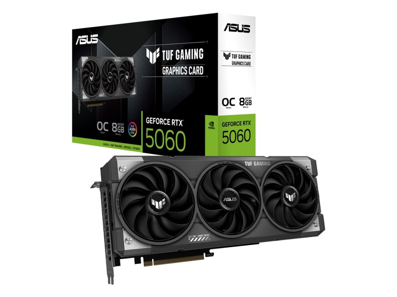ASUS TUF Gaming TUF-RTX5060-O8G-GAMING NVIDIA GeForce RTX 5060 8 GB GDDR7 ASUS TUF Gaming TUF-RTX5060-O8G-GAMING NVIDIA GeForce RTX 5060 8 GB GDDR7