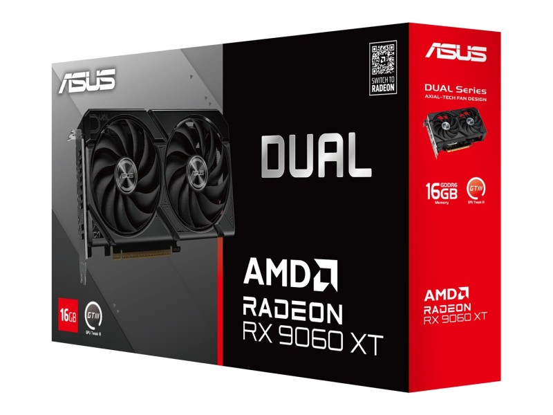 ASUS Dual -RX9060XT-16G AMD Radeon RX 9060 XT 16 GB GDDR6