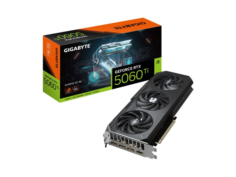 GIGABYTE GeForce RTX 5060 Ti GAMING OC 8G Graphics Card - 8GB GDDR7, 128bit, PCI-E 5.0, 2647MHz Core Clock, 3 x DisplayPort, 1 x HDMI, GV-N506TGAMING OC-8GD GIGABYTE GeForce RTX 5060 Ti GAMING OC 8G Graphics Card - 8GB GDDR7, 128bit, PCI-E 5.0, 2647MHz Core Clock, 3 x DisplayPort, 1 x HDMI, GV-N506TGAMING OC-8GD