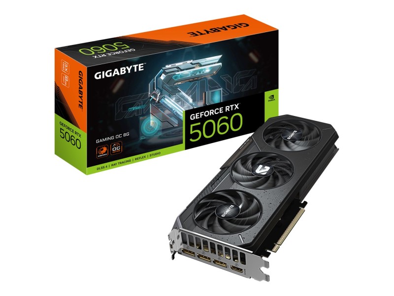 GIGABYTE GeForce RTX 5060 GAMING OC 8G Graphics Card - 8GB GDDR7