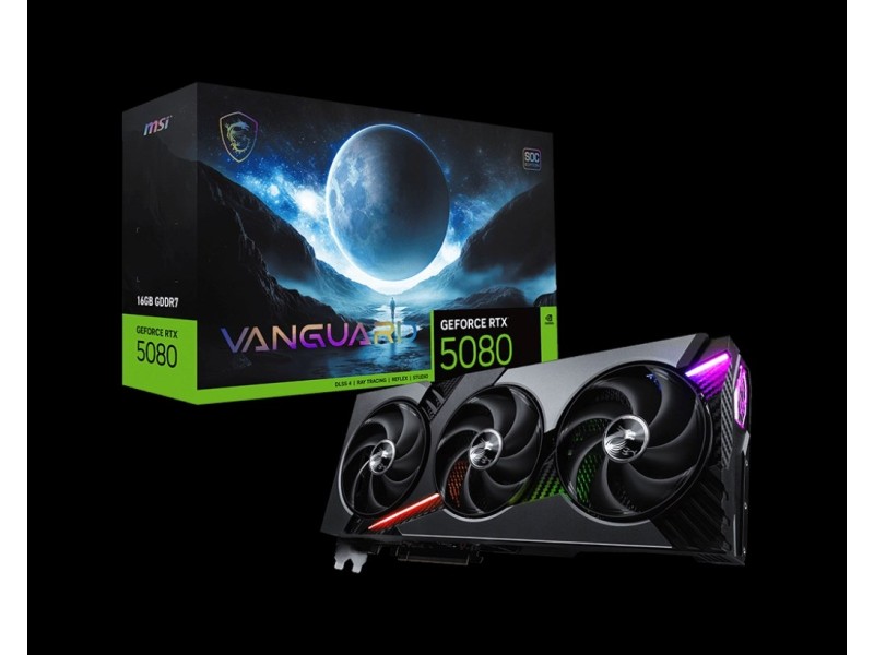 MSI RTX 5080 16G VANGUARD SOC graphics card