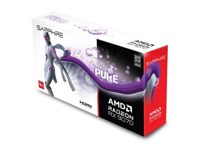 Sapphire PURE Radeon RX 9070 AMD 16 GB GDDR6