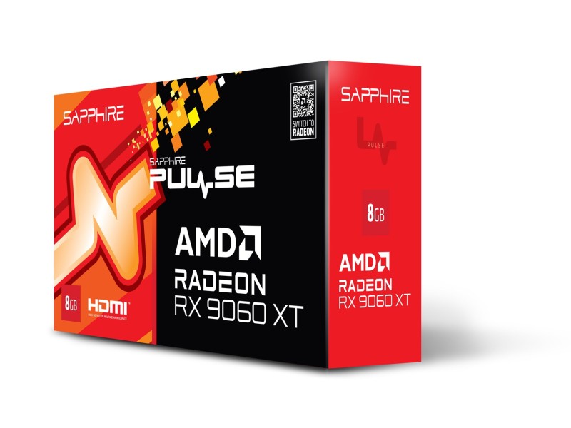 Graphics card. SAPPHIRE PULSE RX 9060 XT GAMING 8GB