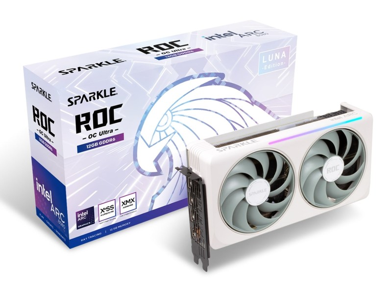 SPARKLE Intel Arc B580 ROC Luna OC U12G graphics card