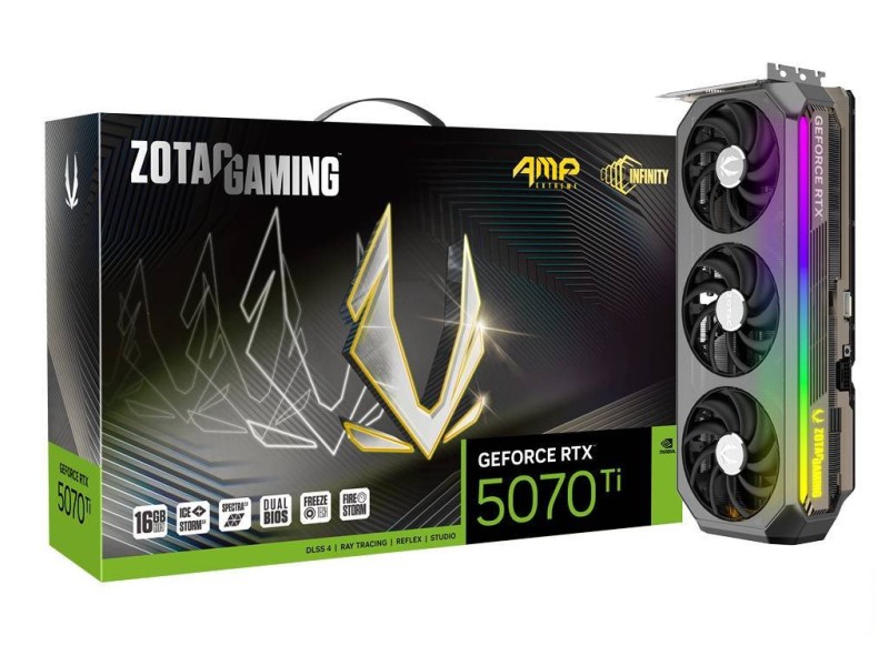 Zotac GAMING GeForce RTX 5070 Ti AMP Extreme INFINITY NVIDIA 16 GB GDDR7