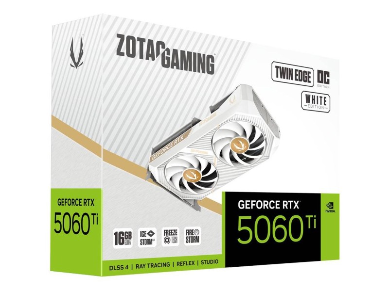 Zotac GAMING GeForce RTX 5060 Ti Twin Edge OC NVIDIA 16 GB GDDR7 Zotac GAMING GeForce RTX 5060 Ti Twin Edge OC NVIDIA 16 GB GDDR7