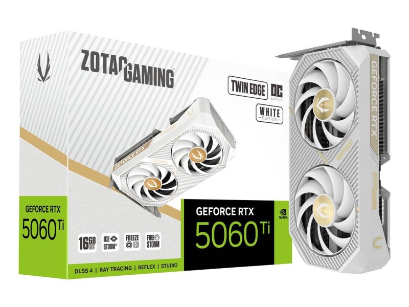 Zotac GAMING GeForce RTX 5060 Ti Twin Edge OC NVIDIA 16 GB GDDR7 Zotac GAMING GeForce RTX 5060 Ti Twin Edge OC NVIDIA 16 GB GDDR7