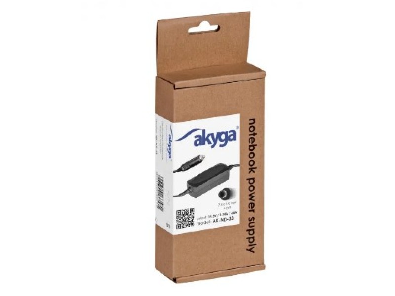 Akyga AK-ND-33 power adapter/inverter Auto 65 W Black