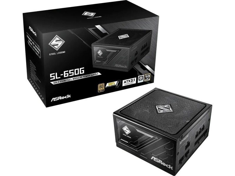 Power supply ASRock STEEL LEGEND 650W 80 Plus Gold (90-UXS065-GFEAAA)