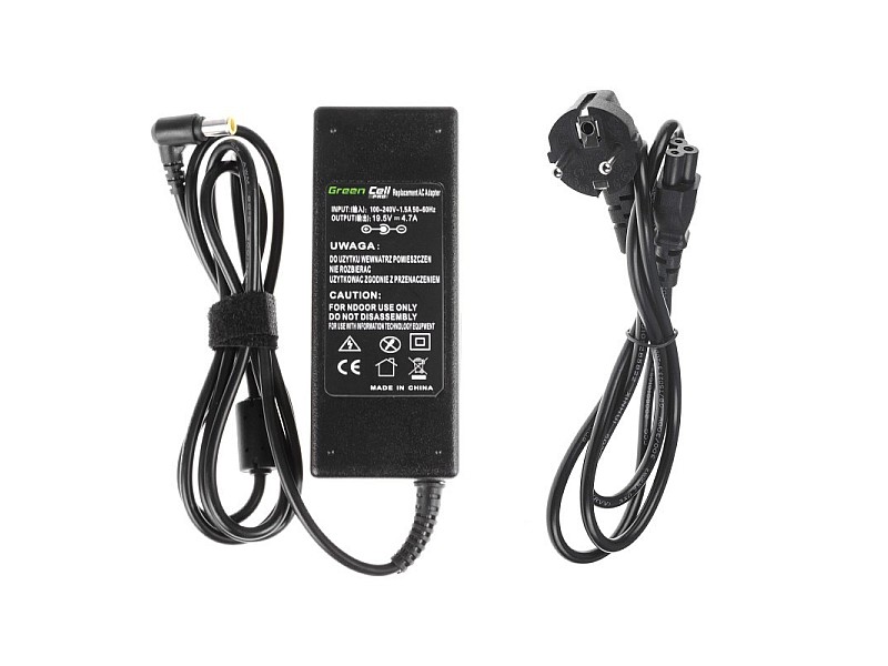 Green Cell AD31P power adapter/inverter Indoor 90 W Black