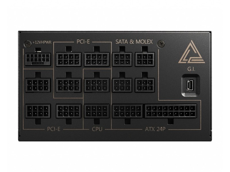 MSI MEG AI1300P PCIE5 power supply unit 1300 W 24-pin ATX ATX Black