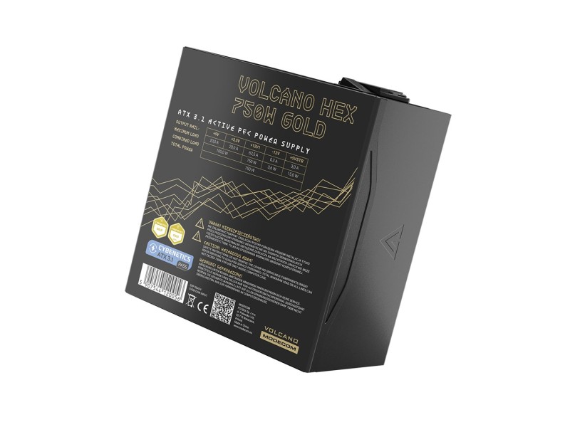 MODECOM Power Supply VOLCANO HEX GOLD 750W ATX3.1