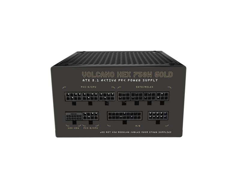 MODECOM Power Supply VOLCANO HEX GOLD 750W ATX3.1