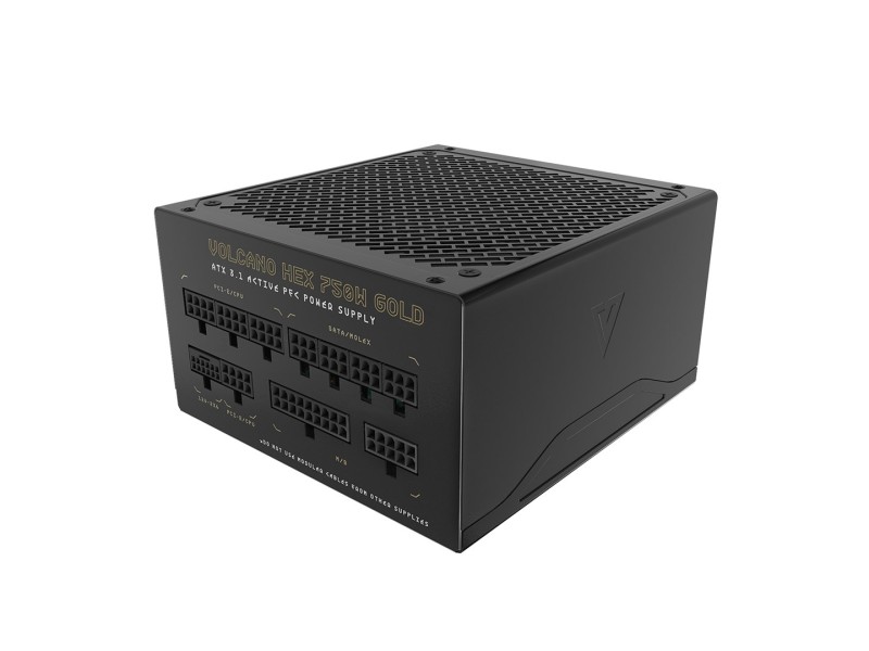 MODECOM Power Supply VOLCANO HEX GOLD 750W ATX3.1