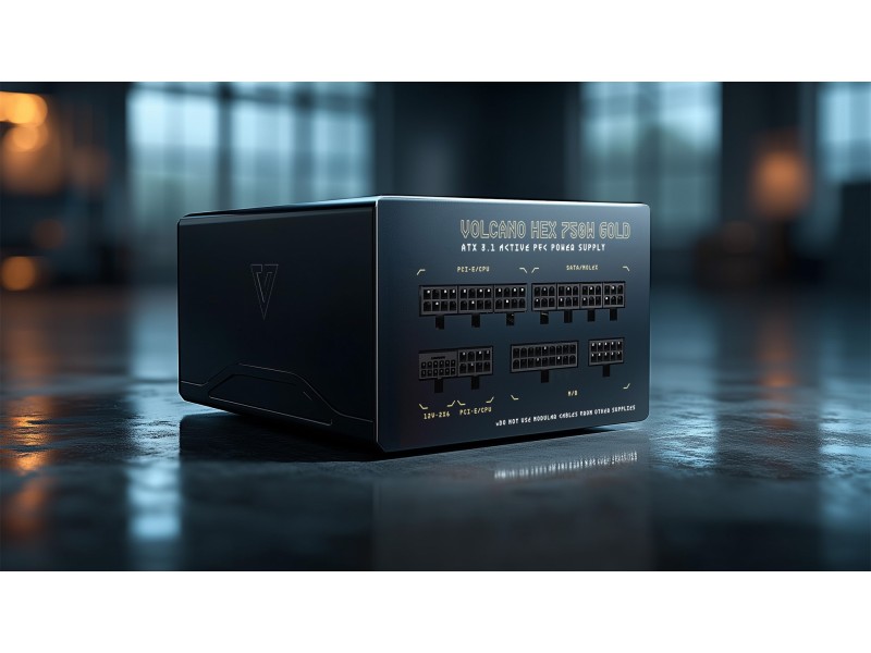MODECOM Power Supply VOLCANO HEX GOLD 750W ATX3.1