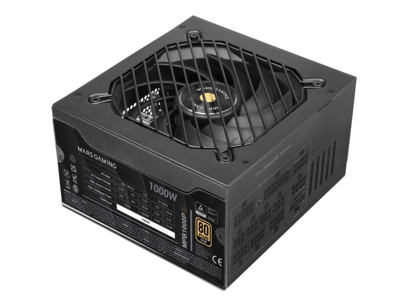 Mars Gaming MPB1000PSI power supply unit 1000 W 24-pin ATX ATX Black