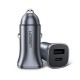 Ugreen USB Type-C / USB 24W Power Delivery Quick Charge car charger, grey (30780) Ugreen USB Type-C / USB 24W Power Delivery Quick Charge car charger, grey (30780)