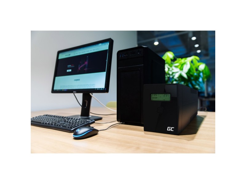 Green Cell UPS08 uninterruptible power supply (UPS) Line-Interactive 1000 VA 700 W 4 AC outlet(s)